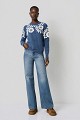 Embroidered flower-detail sweater