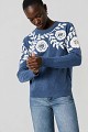 Embroidered flower-detail sweater