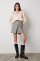 V-neck sweater with embellished stones