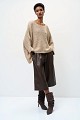 Bouclé sweater with lurex details