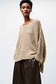 Bouclé sweater with lurex details
