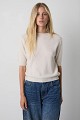 Short-sleeved sequin sweater