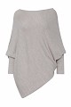 Asymmetric knitted sweater