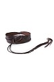 Snakeskin-effect leather belt