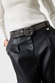 Rhinestone belt with buckle