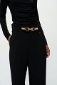 Belt with a metal buckle