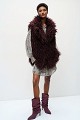 Suede high-knee boots with gathered detailing