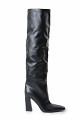 Over-the-knee boots with a chunky heel