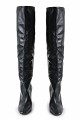 Over-the-knee boots with a chunky heel