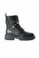 Leather-look ankle boots with decorative details