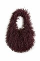 Faux fur shoulder bag