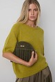 Leather suede bag