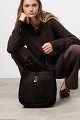 Bolso de hombro de gamuza
