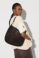 Suede shoulder bag