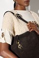 Suede shoulder bag