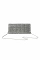 Σατεν clutch με στρας
