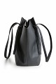 Shopper bag with pleats