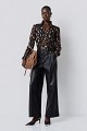 Pleated shopper bag