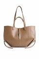Pleated shopper bag