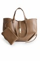 Pleated shopper bag