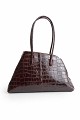 Croco shoulder bag
