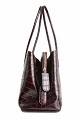 Croco shoulder bag
