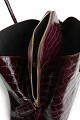 Croco shoulder bag