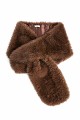 Faux fur stole