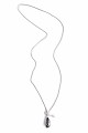 Long necklace with a decorative stone