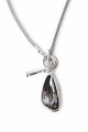 Long necklace with a decorative stone
