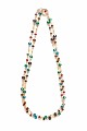Long necklace with multicoloured beads