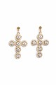 Drop earrings with shiny stones