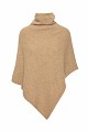 Wool cape with an asymmetric hem