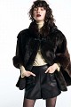 Faux fur cape