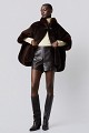 Faux fur cape