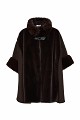 Faux fur cape