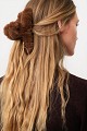 Faux fur hair claw clip