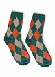 Socks with argyle pattern