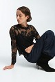 Дантелена блуза с декорация - Gold Label