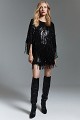 Blouse with sequins and fringe - Gold label