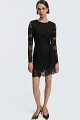 Rochie scurtă cu dantelă și pietricele - Gold Label