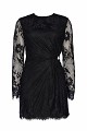 Rochie scurtă cu dantelă și pietricele - Gold Label