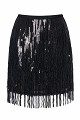 Mini skirt with sequins and fringe - Gold label