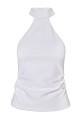 Gather halter-neck top
