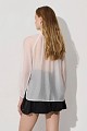 Tie-front blouse with rhinestones