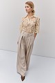 Lace blouse with collar