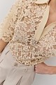 Lace blouse with collar