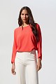 Long sleeves blouse with self tie
