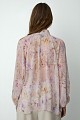 Floral shirt with self-tie
