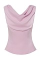 Draped sleeveless blouse